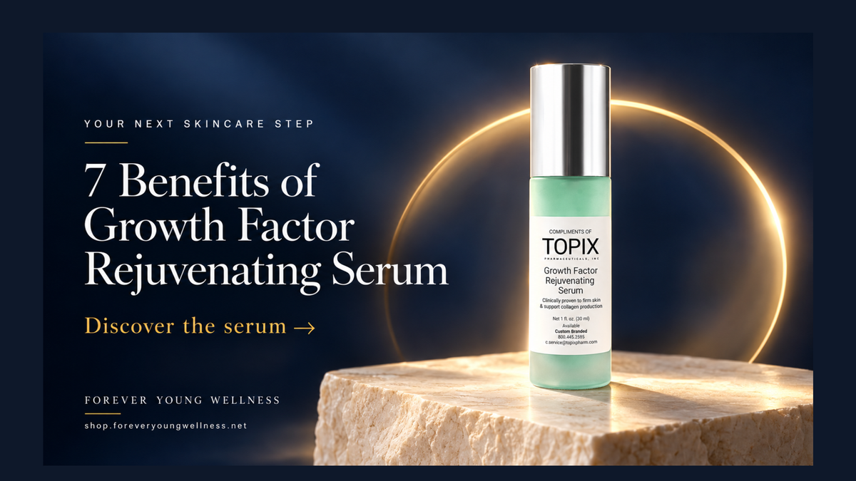 7 Benefits of Growth Factor Serum | Forever Young Wellness