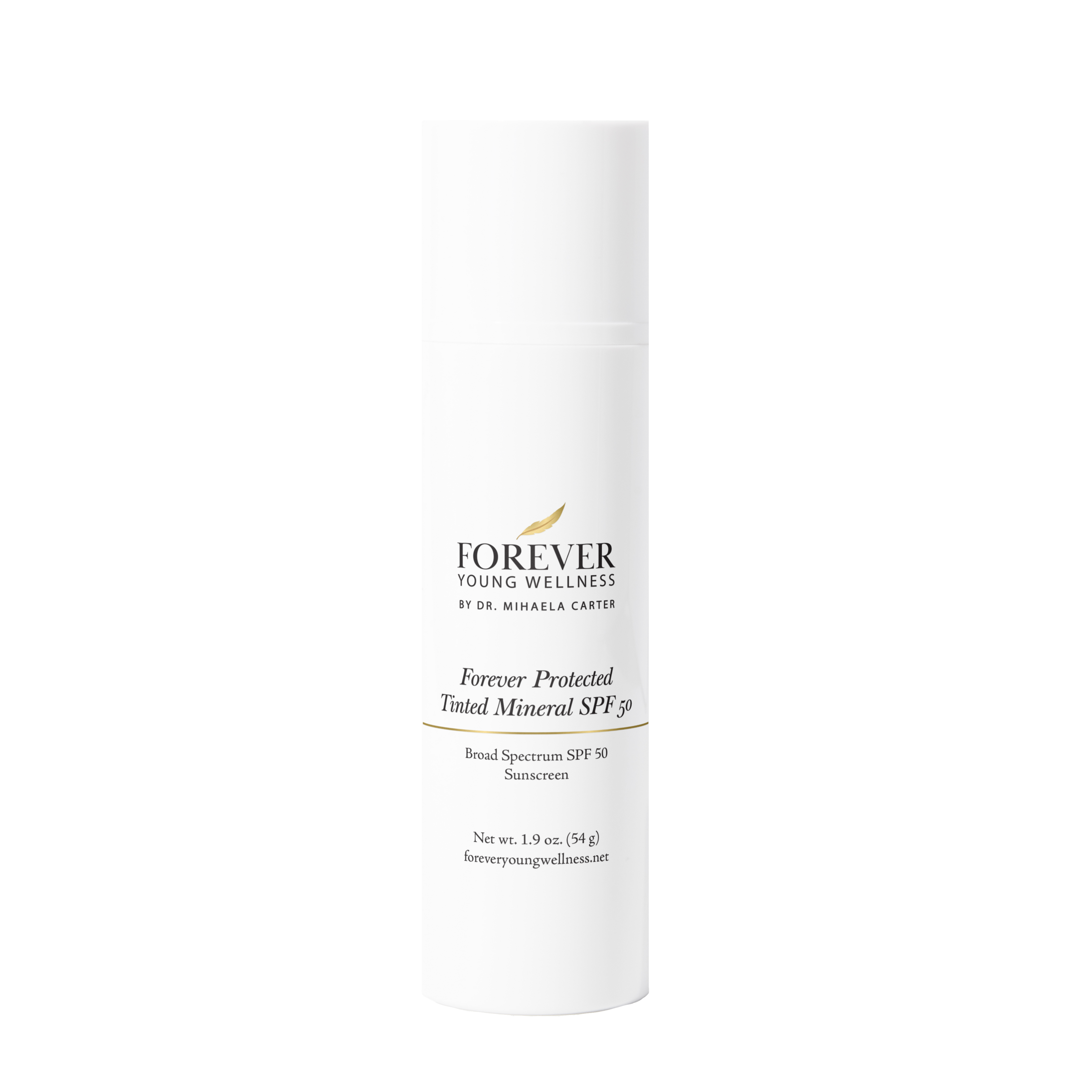 Forever Protected Tinted Mineral SPF 50 | Sheer Coverage Sunscreen | Natural Glow Finish