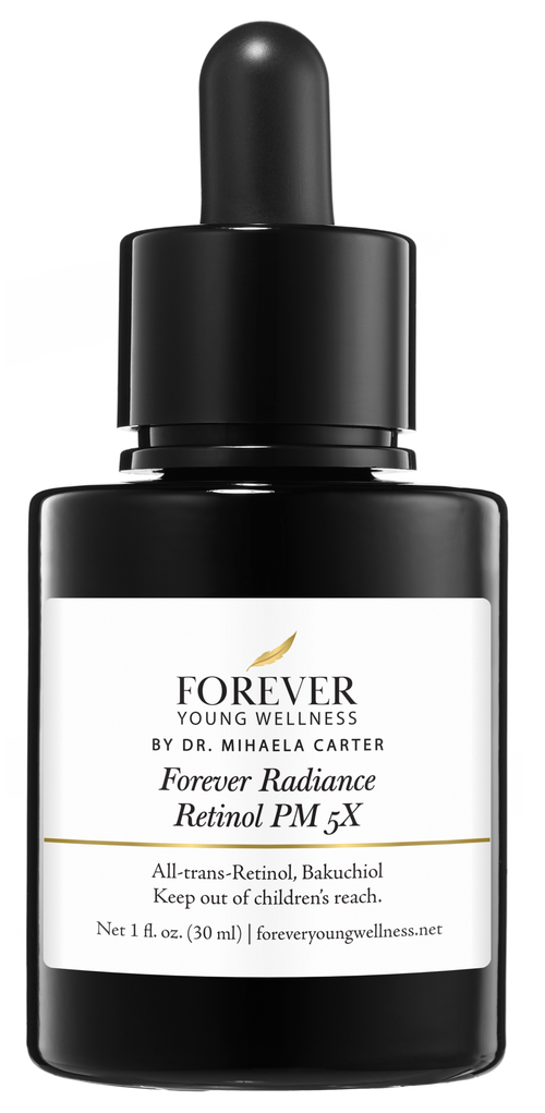 Retinol serum with bakuchiol for anti-aging, wrinkle reduction, and skin renewal